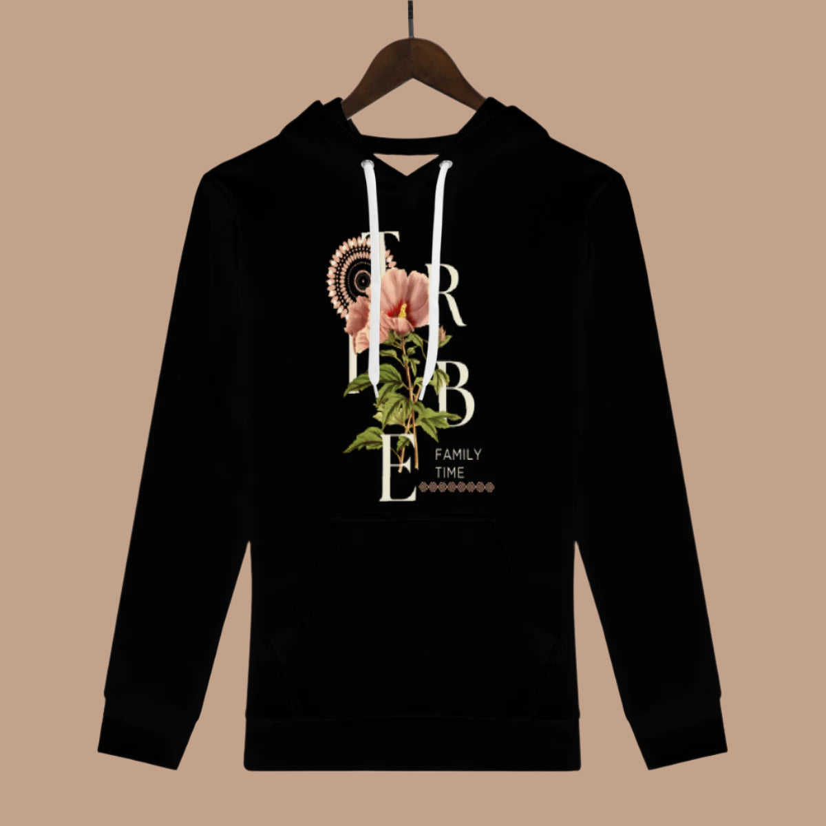 TRIBE: Floral Family Values Womes' Hoodie