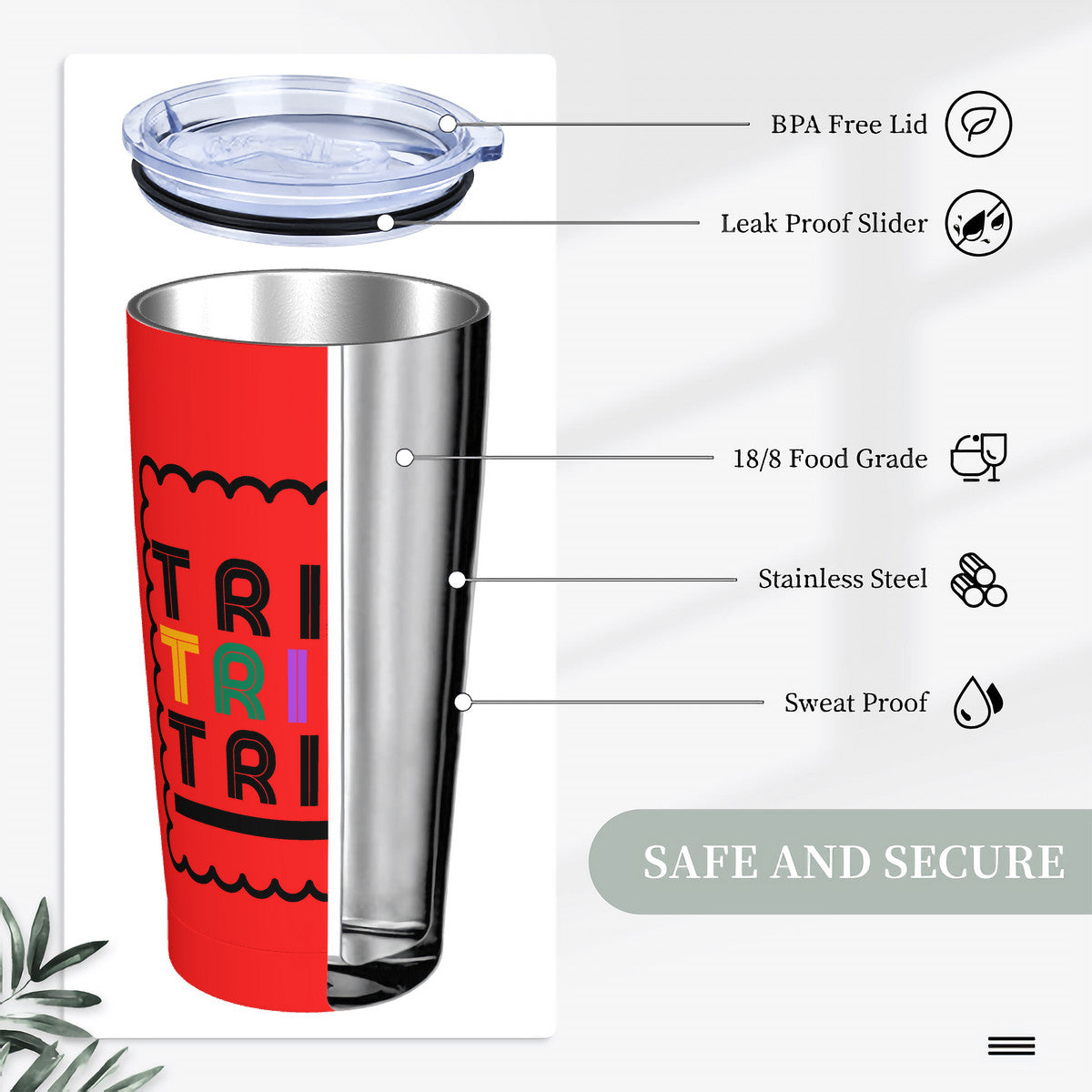 TRIBE: Retro Tumbler Red