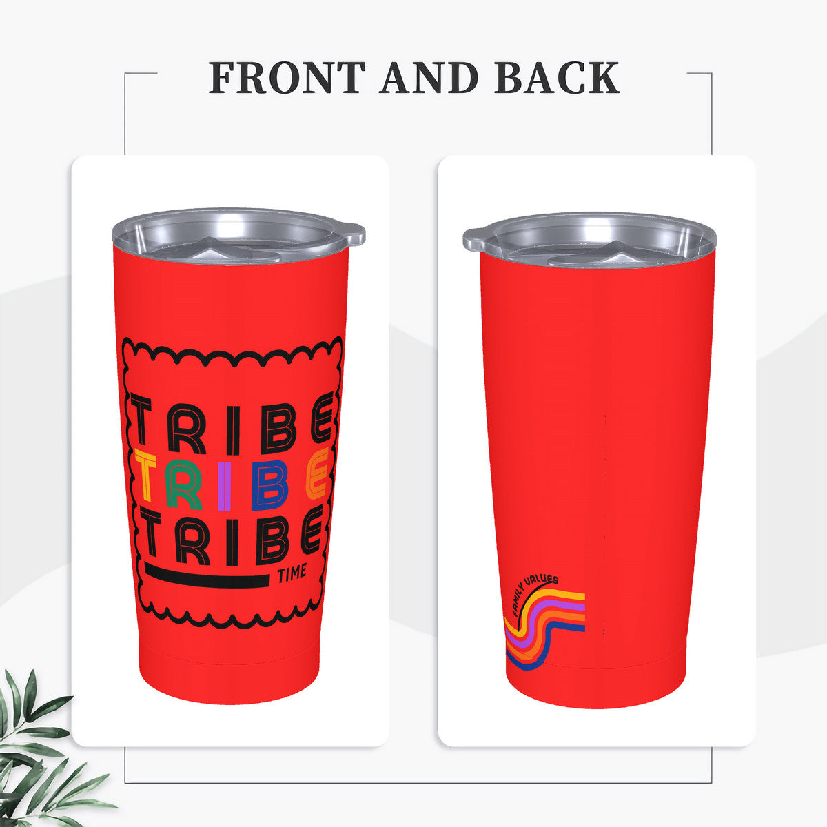 TRIBE: Retro Tumbler Red